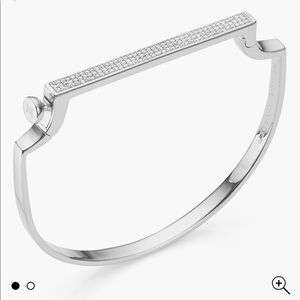 Monica Vinader Signature Thin Diamond Bangle